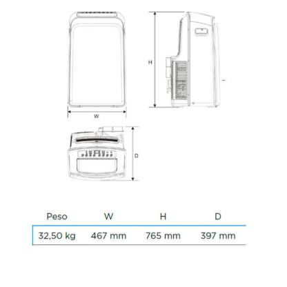 Midea Mobilná klimatizačná jednotka MPPDB-12CRN7-QB6-H - Image 3